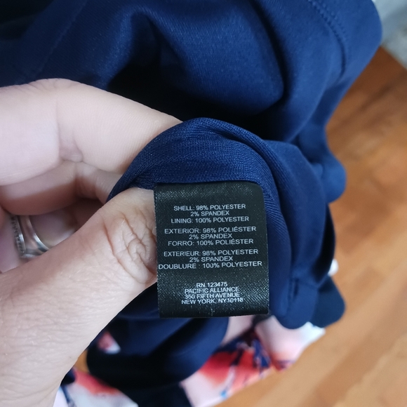 Chelse Rose Navy Blue Dress, New w/tags - Picture 5 of 9